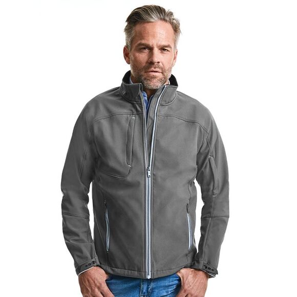 Russell Mens Bionic Softshell Jacket / Iron Grey - Picture 2 of 2